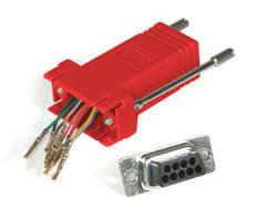 C2g Rj45 / Db9f Mod Adptr Red