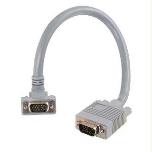 C2g 6ft Premium Shielded Hd15 Sxga M/m Monitor Cable With 90anddeg; Upward-angled Ma