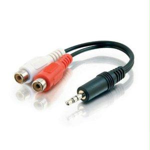 C2g 6in Value Series™ One 3.5mm Stereo Male To Two Rca Stereo Female Y-cable