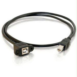 C2g 3ft Panel-mount Usb 2.0 B Female To B Male Cable