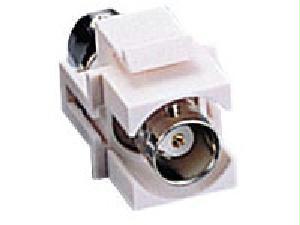 C2g Snap-in Bnc F/f Keystone Insert Module - Ivory