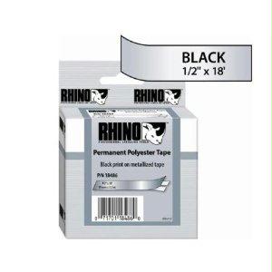 Dymo Rhino 1/2in X 18ft, Metallized Permanent Labels