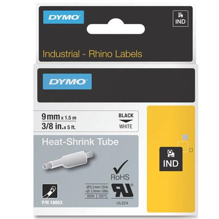 Dymo Rhino 3/8 White Heat Shrink Tubes