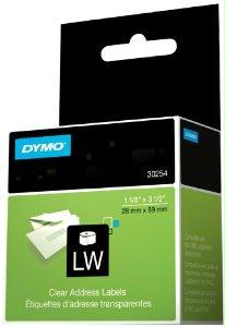 Dymo Clear & Color Address Labels - 130 Labels. Size: 1-1/8in X 3-1/2in