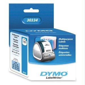 Dymo White 2-1/4in X 1-1/4in Labels. Size: 2-1/4in X 1-1/4in, 1000 Labels/roll, 1 Rol