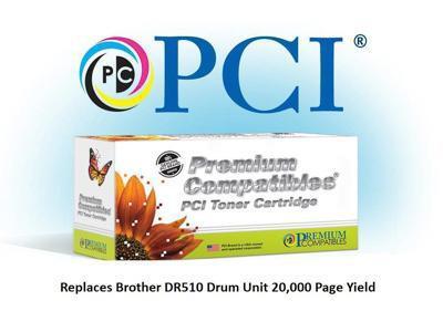 Pci Brother Dr-510 Dr510 Drum Unit 20000 Pg Yld Fits Brother Dcp-8040, Dcp-8045,