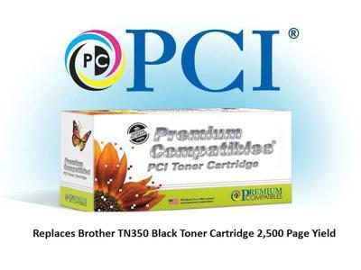 Pci Brother Tn-350 Tn350 Black Toner Cartridge 3500 Page Yield Fits Brother Dcp-