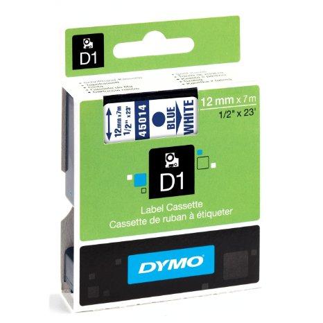 Dymo Blue Print/ White Tape, 1/2 X 23