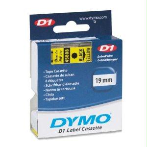 Dymo Black Print/ Yellow Tape, 3/4 X 23