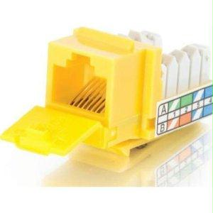 Legrand 90anddeg; Cat5e Rj45 Utp Keystone Jack - Yellow