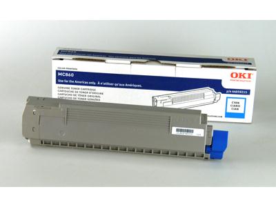 Okidata Oki Cyan Toner For Mc860 (1 Tray, 2 Trays, And 3 Trays) - 10k Yield