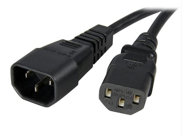 Startech Extend Your Power Cord Connections By Up To 1ft - 1ft C14 To C13 Power Cord - 1f