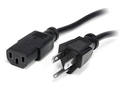 Startech 5-15 To C13 Power Cord - 1 Ft Computer Power Cord - Ac Power Cord - Nema Power C