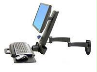 Ergotron 200 Series Combo Arm (black) Wall Mount.attach An Lcd And Keyboard To T