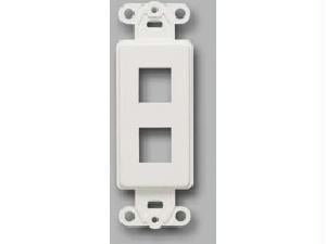 C2g Decorative 2-port Multimedia Keystone Insert - Ivory