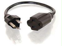 C2g 4ft 16 Awg Outlet Saver Power Extension Cord (nema 5-15p To Nema 5-15r) (taa Com