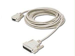 C2g 20ft Db25 Male To Db9 Female Null Modem Cable