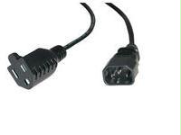 C2g 2ft 16 Awg Monitor Power Adapter Cord (iec320c14 To Nema 5-15r)