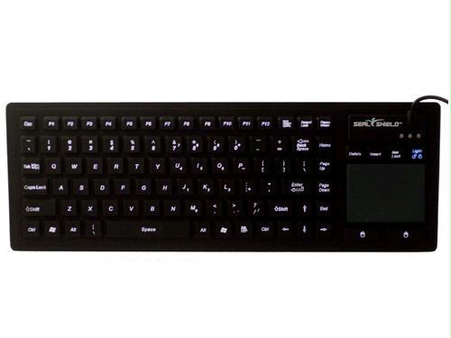 Seal Shield Seal Touch Glow Washable Silicone All-in-one Keyboard With Built-in Touchpad Poi