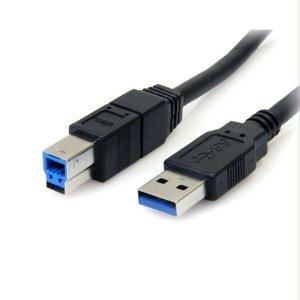 Startech 6 Ft Black Superspeed Usb 3.0 Cable A To B - M/m