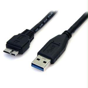 Startech 3 Ft Black Superspeed Usb 3.0 Cable A To Micro B - M/m