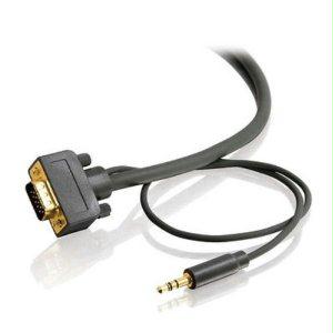 C2g 25ft Fleximaandtrade; Hd15 Uxga + 3.5mm Stereo Audio M/m Monitor Cable