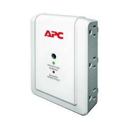 Apc By Schneider Electric 6 Outlet Wall Mount W/ Phone Prtn 120v