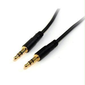 Startech 3ft Slim 3.5mm Stereo Audio Cable - M/m - This 3.5mm Stereo Audio Cable Is A Per