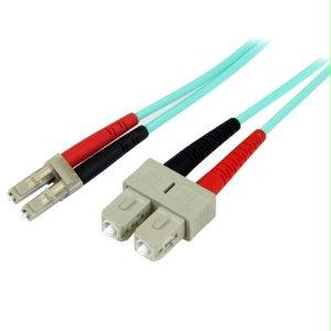 Startech 2m 10 Gb Aqua Mm Fiber Patch Cable Lc/sc