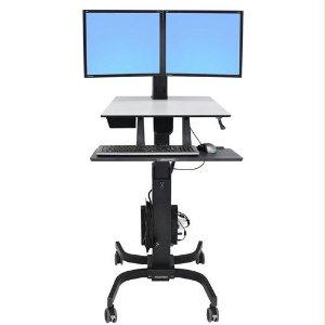 Ergotron Workfit-c,dual Sit-stand Workstation.improve Energy And Productivity Wh