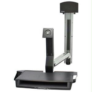 Ergotron Styleview Sit-stand Combo System  With Worksurface And Small Black Cpu