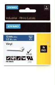 Dymo Rhino 1/2in Blue Vinyl-12mm