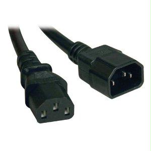 Tripp Lite 18in Power Cord Extension Cable C14 To C13 Heavy Duty 15a 14awg