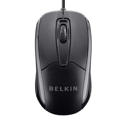 Belkin Components Wired Mouse, Ergnmic, Usb Plug/play, Brown Box