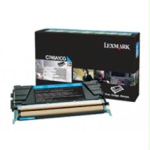 Lexmark C746, C748 Cyan Return Program Toner Cartridge