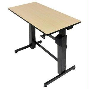 Ergotron Workfit-d,sit-stand Desk (walnut) Stand Up Or Sit Down As You Work.safe