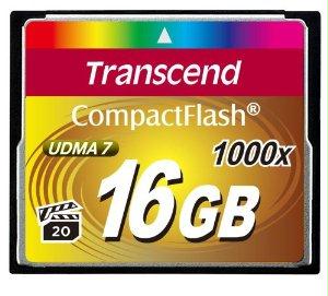 Transcend Information 16gb Cf Card (1000x, Type I )