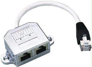 Intellinet Allows Two Rj45 Ports To Share One Cat5 Shielded Network Cable