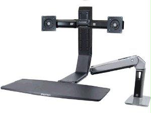 Ergotron Workfit-a,dual Monitor Sit-stand Workstation.ideal For Corner Workstati