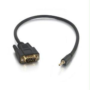 C2g 1.5ft Velocity™ Db9 Male To 3.5mm Male Serial Rs232 Adapter Cable