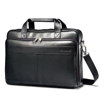 Samsonite Llc 15.6 Leather Slim Brief