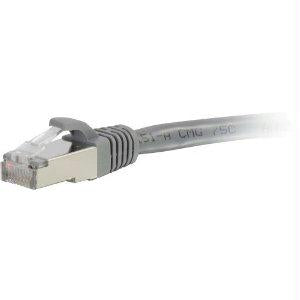 C2g 1ft Cat6a Snagless Shielded (stp) Network Patch Cable - Gray