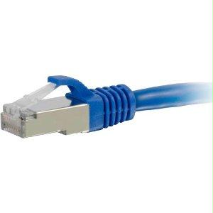 C2g 2ft Cat6a Snagless Shielded (stp) Network Patch Cable - Blue