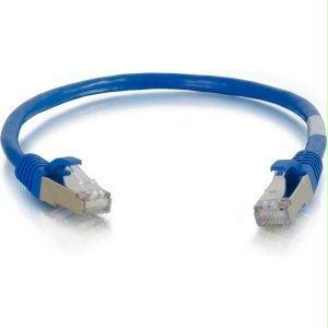 C2g 12ft Cat6a Snagless Shielded (stp) Network Patch Cable - Blue