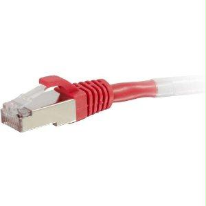 C2g 1ft Cat6 Snagless Shielded (stp) Ethernet Network Patch Cable - Red