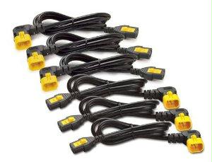 Apc By Schneider Electric Power Cord Kit (6 Ea), Locking, C13 To C14 (90 Degree), 1.8m, North America