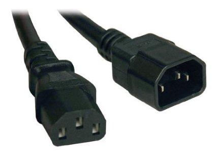 Tripp Lite 2ft Computer Power Cord Extension Cable C14 To C13 13a 16awg