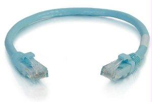 C2g 6in Cat6a Snagless Unshielded (utp) Network Patch Ethernet Cable - Aqua - 6