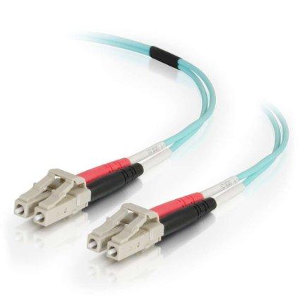 Legrand C2g 4m Lc-lc 50/125 Duplex Multimode Om4 Fiber Cable - Aqua - 13ft Om4 Cable - 1