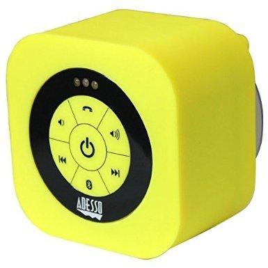 Xtreams1y Yellow  Waterproof Bluetooth Speaker Adesso Xtreams1y Portable Waterpr